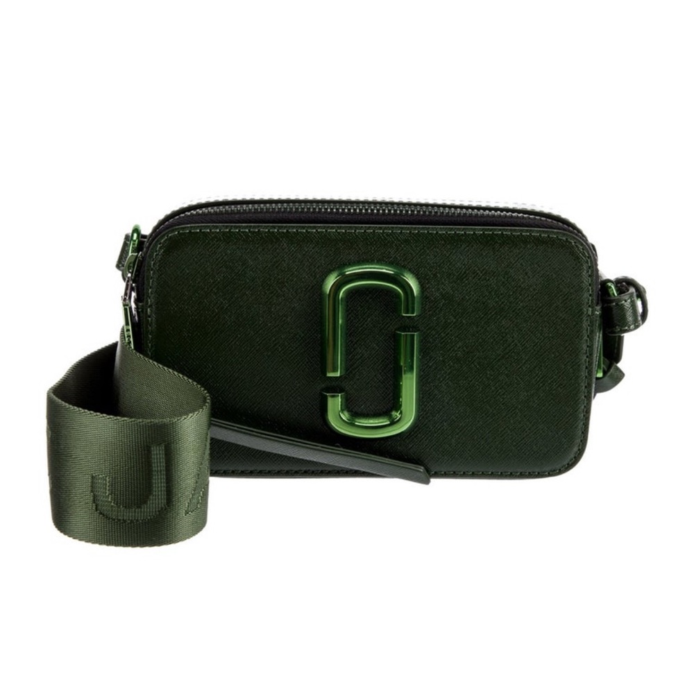 Marc Jacobs Snapshot Dark Green Crossbody Bag